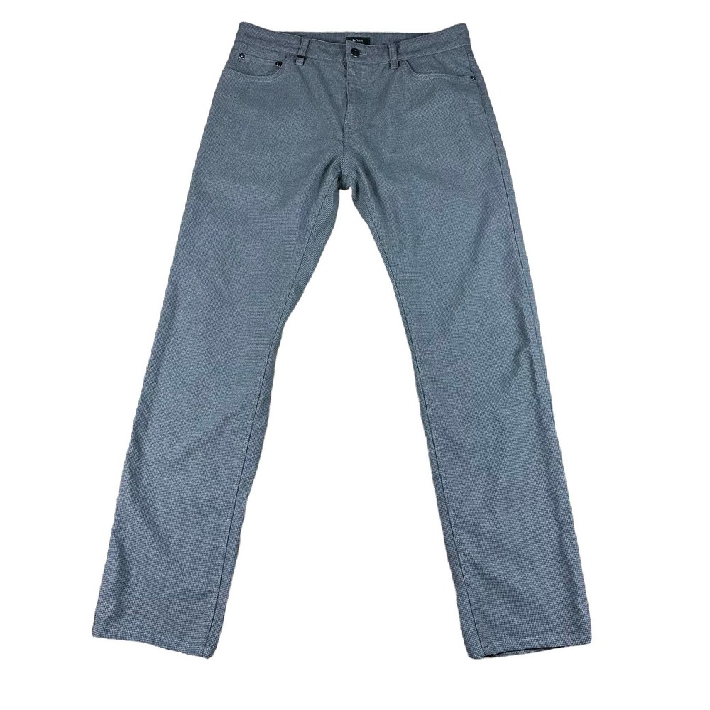 BOSS Hugo Boss Plaid Checkered Straight Leg Trouser Casual Pants Men's Size 33